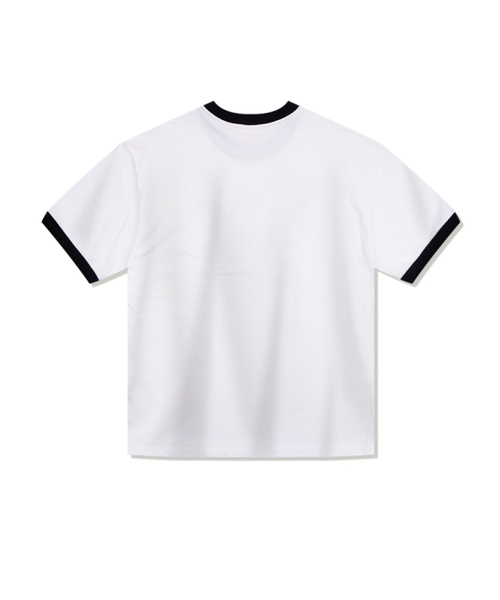 FABULOUS ARCHIVE(ファビュラスアーカイブ)の「ペガサスアイレットポケットリンガー半袖Tシャツホワイトブラック(FCG2TS813M)(Tシャツ/カットソー・レディース・ホワイト・MEDIUM/LARGE)」の7枚目の写真
