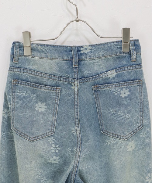 J by blue(ジェイバイブルー)の「フラワージャガードデニム(デニムパンツ・レディース・ブルー・LARGE/MEDIUM)」の14枚目の写真