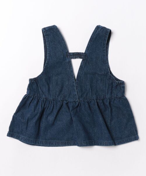 BREEZE(ブリーズ)の「デニムベスト_セットアップ可(ベスト・キッズ・ネイビー/サックスブルー・140/130/120/110/100/90/80)」の3枚目の写真