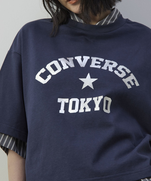 CONVERSE TOKYO(コンバーストウキョウ)の「SHEER STRIPE OVER SHIRT(シャツ/ブラウス・レディース・チャコールグレー/ブルー/ホワイト・FREE)」の11枚目の写真