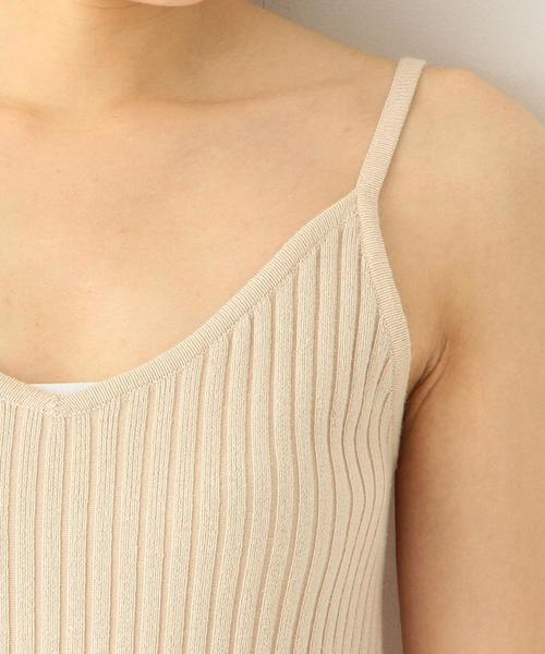 Another Edition(アナザーエディション)の「ニットキャミワンピース/ AEMFC Ry/C KNIT CAMI OP◆(ワンピース・レディース・ブラック/ライトグレー/ベージュ・フリー)」の6枚目の写真