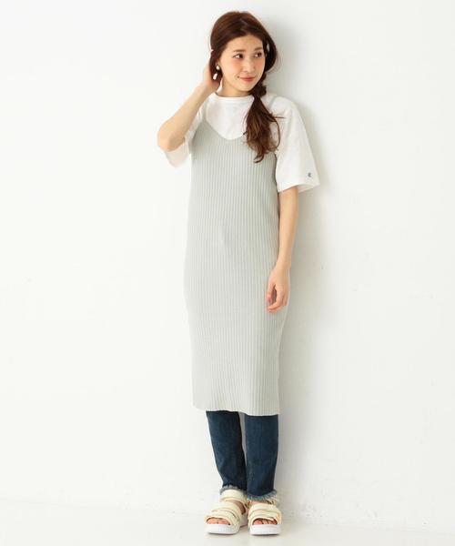 Another Edition(アナザーエディション)の「ニットキャミワンピース/ AEMFC Ry/C KNIT CAMI OP◆(ワンピース・レディース・ブラック/ライトグレー/ベージュ・フリー)」の14枚目の写真