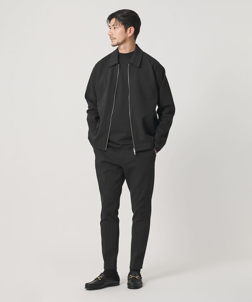 BEAUTY&YOUTH UNITED ARROWS（ビューティーアンドユースユナイテッドアローズ）の「【WEB限定 WARDROBE SMART】ダブルニット ハリントン ジャケット/セットアップ対応 【抗菌・防臭】（ブルゾン・メンズ・ネイビー/ブラック/オリーブ/グレー・S/XL/L/M）」の17枚目の写真