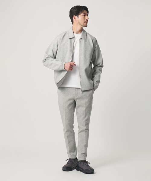 BEAUTY&YOUTH UNITED ARROWS（ビューティーアンドユースユナイテッドアローズ）の「【WEB限定 WARDROBE SMART】ダブルニット ハリントン ジャケット/セットアップ対応 【抗菌・防臭】（ブルゾン・メンズ・ネイビー/ブラック/オリーブ/グレー・S/XL/L/M）」の22枚目の写真