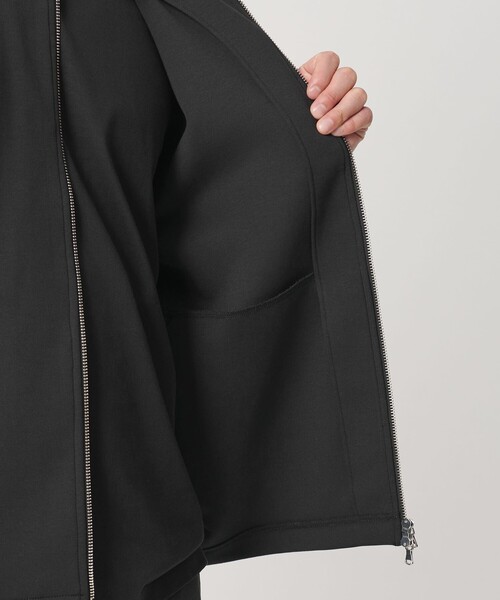 BEAUTY&YOUTH UNITED ARROWS（ビューティーアンドユースユナイテッドアローズ）の「【WEB限定 WARDROBE SMART】ダブルニット ハリントン ジャケット/セットアップ対応 【抗菌・防臭】（ブルゾン・メンズ・ネイビー/ブラック/オリーブ/グレー・S/XL/L/M）」の6枚目の写真