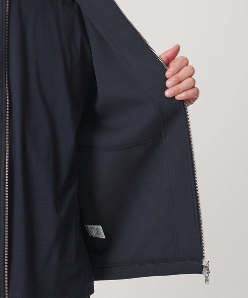 BEAUTY&YOUTH UNITED ARROWS（ビューティーアンドユースユナイテッドアローズ）の「【WEB限定 WARDROBE SMART】ダブルニット ハリントン ジャケット/セットアップ対応 【抗菌・防臭】（ブルゾン・メンズ・ネイビー/ブラック/オリーブ/グレー・S/XL/L/M）」の13枚目の写真