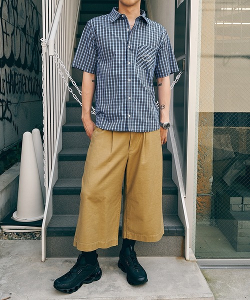 AFB（エーエフビー）の「SS CHECK SHIRTS（シャツ/ブラウス・メンズ・ホワイト/ブラウン/ブルー・MEDIUM/LARGE）」の15枚目の写真