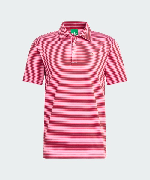 adidas(アディダス)の「オリジナルスゴルフ Originals ストライプ ピケ ポロ【adidas Golf/アディダスゴルフ】(ポロシャツ・メンズ・ピンク系その他・X-LARGE/LARGE/XX-LARGE/SMALL/MEDIUM)」の6枚目の写真