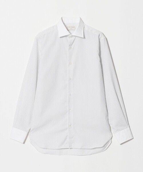 UNITED ARROWS(ユナイテッドアローズ)の「イージーケア AG ピンストライプ セミワイドカラー クレリックシャツ 抗菌防臭(シャツ/ブラウス・メンズ・ブラック・37cm/39cm/38cm/41cm/40cm)」の2枚目の写真
