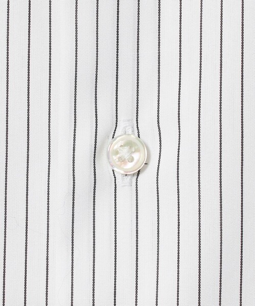 UNITED ARROWS(ユナイテッドアローズ)の「イージーケア AG ピンストライプ セミワイドカラー クレリックシャツ 抗菌防臭(シャツ/ブラウス・メンズ・ブラック・37cm/39cm/38cm/41cm/40cm)」の7枚目の写真