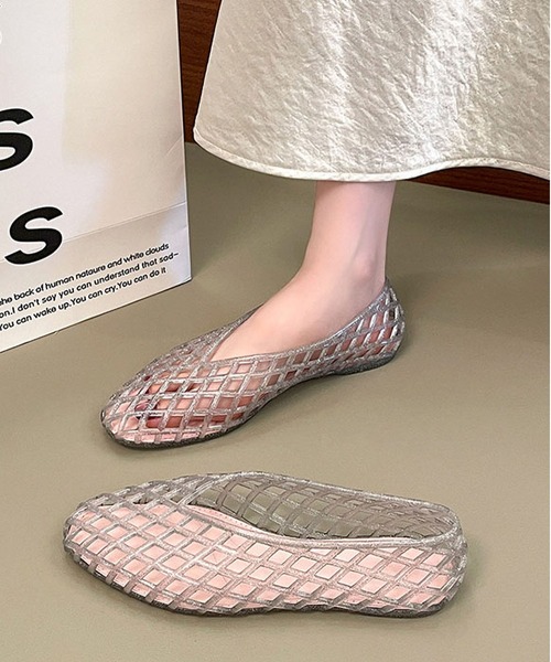 LA VORAGINE(ラ ヴォラジネ)の「クリアジェリーフラットシューズ(サンダル・レディース・Silver/Black/PINK/BROWN・23.5cm/23cm/24cm)」の17枚目の写真