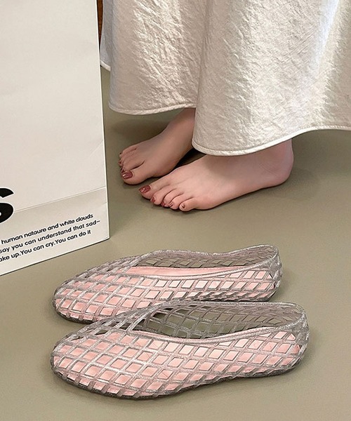LA VORAGINE(ラ ヴォラジネ)の「クリアジェリーフラットシューズ(サンダル・レディース・Silver/Black/PINK/BROWN・23.5cm/23cm/24cm)」の18枚目の写真