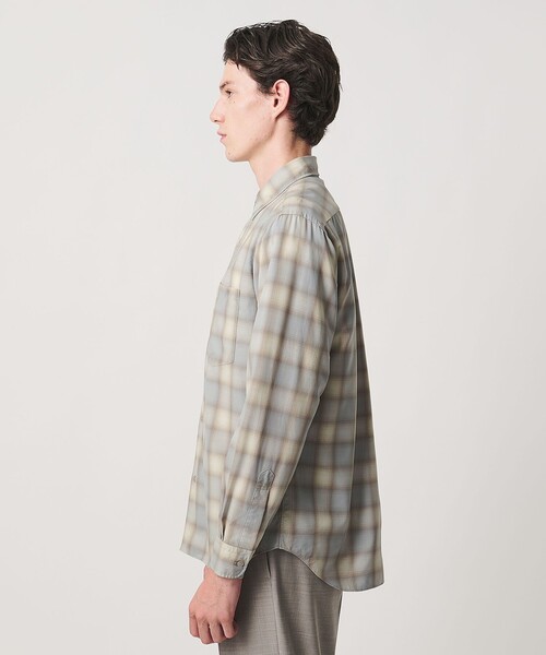 UNITED ARROWS(ユナイテッドアローズ)の「ワンフォーティ トロピカル レギュラーカラーシャツ(シャツ/ブラウス・メンズ・ライトブルー/ネイビー/オリーブ・L/M/XL/S)」の14枚目の写真