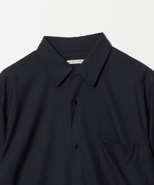 UNITED ARROWS(ユナイテッドアローズ)の「ワンフォーティ トロピカル レギュラーカラーシャツ(シャツ/ブラウス・メンズ・ライトブルー/ネイビー/オリーブ・L/M/XL/S)」の18枚目の写真