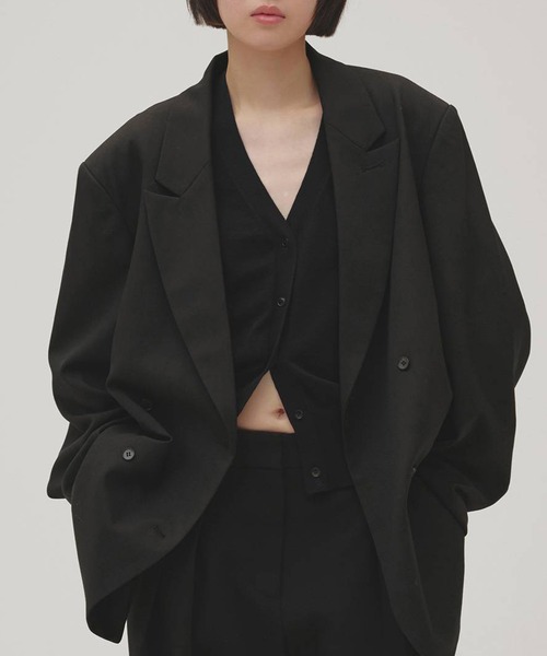 TODAYFUL(トゥデイフル)の「【TODAYFUL/トゥデイフル】Twill Double Jacket/ツイルダブルジャケット(その他アウター・レディース・ブラウン/グレー/ブラック・36/38)」の2枚目の写真