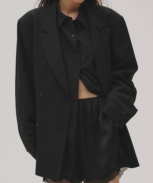 TODAYFUL(トゥデイフル)の「【TODAYFUL/トゥデイフル】Twill Double Jacket/ツイルダブルジャケット(その他アウター・レディース・ブラウン/グレー/ブラック・36/38)」の6枚目の写真