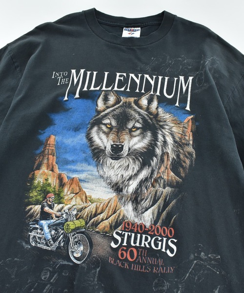 LABORATORY R(ラボラトリーアール)の「【USED】Y2K JERZEES “STURGIS 60th ANNUAL BLACK HILLS RALLY” バイク Tシャツ(Tシャツ/カットソー・メンズ・ブラック・LARGE)」の4枚目の写真