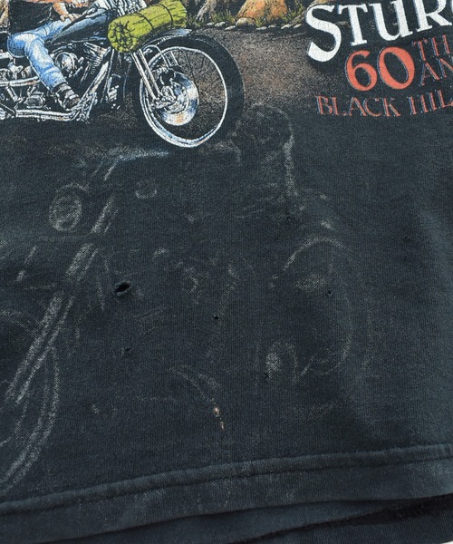LABORATORY R(ラボラトリーアール)の「【USED】Y2K JERZEES “STURGIS 60th ANNUAL BLACK HILLS RALLY” バイク Tシャツ(Tシャツ/カットソー・メンズ・ブラック・LARGE)」の5枚目の写真