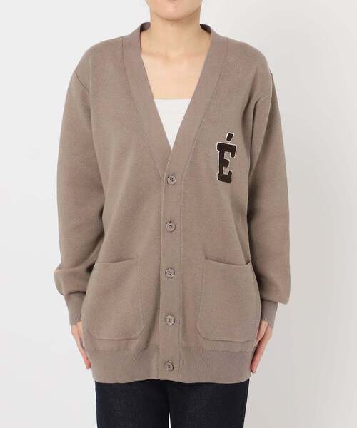 SLOBE IENA(スローブイエナ)の「《WEB限定カラーあり/追加》サガラ刺繍スエットライクニットカーディガン(カーディガン/ボレロ・レディース・ネイビー/ベージュ/ブラック/チャコールグレー・FREE)」の7枚目の写真