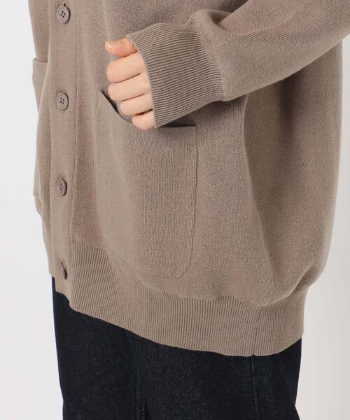 SLOBE IENA(スローブイエナ)の「《WEB限定カラーあり/追加》サガラ刺繍スエットライクニットカーディガン(カーディガン/ボレロ・レディース・ネイビー/ベージュ/ブラック/チャコールグレー・FREE)」の12枚目の写真