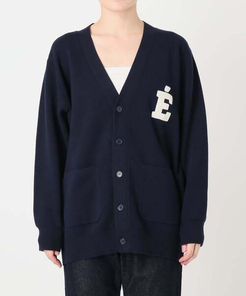 SLOBE IENA(スローブイエナ)の「《WEB限定カラーあり/追加》サガラ刺繍スエットライクニットカーディガン(カーディガン/ボレロ・レディース・ネイビー/ベージュ/ブラック/チャコールグレー・FREE)」の11枚目の写真