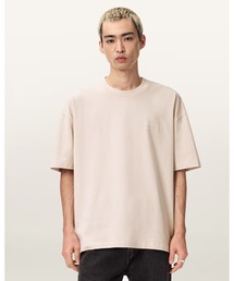 ALLSAINTS | XANDER FLOCKED LOGO OVERSIZED T-SHIRT | XANDER フロック加工 ロゴ オーバーサイズ Tシャツ(Tシャツ/カットソー)