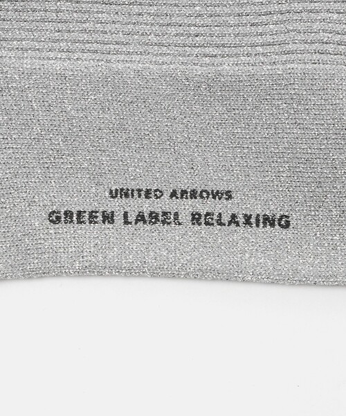 green label relaxing(グリーンレーベルリラクシング)の「ラメ リブソックス(ソックス/靴下・レディース・ダークオレンジ/ゴールド/シルバー・FREE)」の9枚目の写真