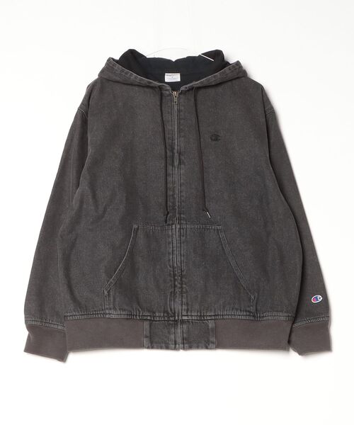 Champion（チャンピオン）の「【Champion/チャンピオン】直営限定コレクション メンズ ジップフーデッドジャケット（その他アウター・メンズ・ブラック系その他/グレー系その他・MEDIUM/X-LARGE/LARGE/SMALL）」の2枚目の写真