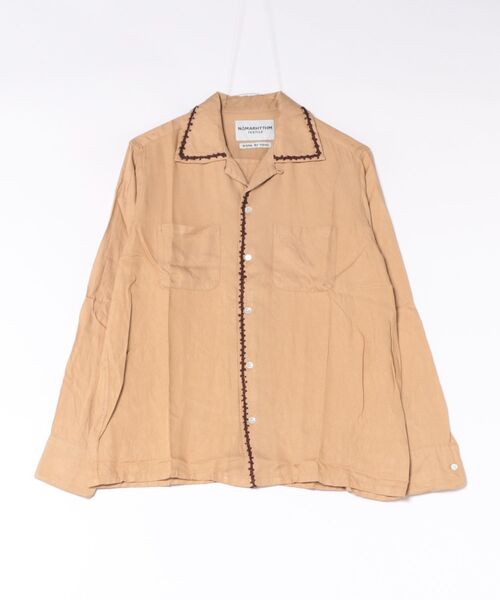Bshop(ビショップ)の「NOMARHYTHM TEXTILE | Trim Embroidery Shirt(シャツ/ブラウス・レディース・ピンク/ベージュ・1)」の1枚目の写真