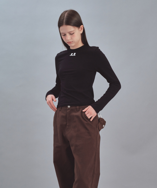 Rest&Recreation(レストアンドレクリエーション)の「BASIC LONG SLEEVE - BLACK(Tシャツ/カットソー・レディース・その他・SMALL/MEDIUM)」の1枚目の写真
