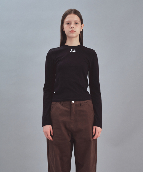 Rest&Recreation(レストアンドレクリエーション)の「BASIC LONG SLEEVE - BLACK(Tシャツ/カットソー・レディース・その他・SMALL/MEDIUM)」の2枚目の写真