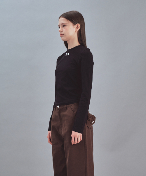 Rest&Recreation(レストアンドレクリエーション)の「BASIC LONG SLEEVE - BLACK(Tシャツ/カットソー・レディース・その他・SMALL/MEDIUM)」の3枚目の写真