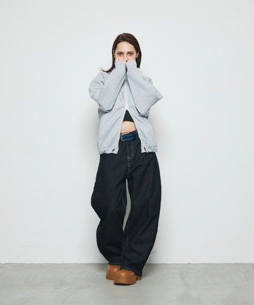 DAZE(デイズ)の「切り替えポケット ワイド デニムパンツ(デニムパンツ・メンズ・ダークブルー・SMALL/MEDIUM/LARGE/X-LARGE)」の18枚目の写真