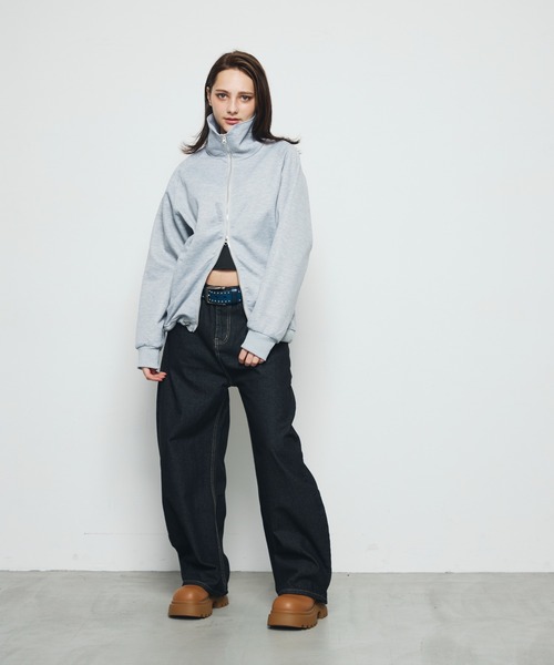 DAZE(デイズ)の「切り替えポケット ワイド デニムパンツ(デニムパンツ・メンズ・ダークブルー・SMALL/MEDIUM/LARGE/X-LARGE)」の20枚目の写真