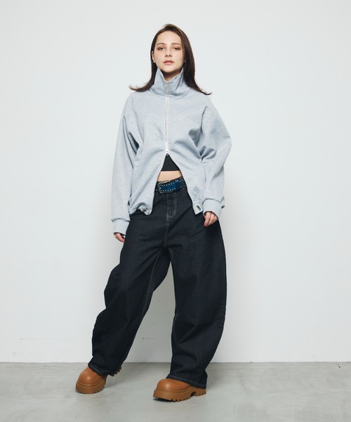 DAZE(デイズ)の「切り替えポケット ワイド デニムパンツ(デニムパンツ・メンズ・ダークブルー・SMALL/MEDIUM/LARGE/X-LARGE)」の21枚目の写真