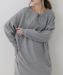 NARNAD LADYS 無地 裏毛 チュニック丈トレーナー
