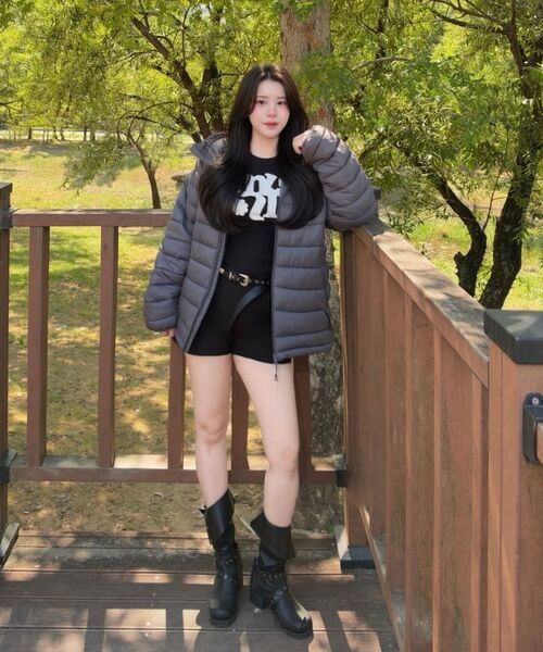 muahmuah（ムーアムーア）の「ヴィンテージアップリケロゴ 長袖Tシャツ [ブラック]（Tシャツ/カットソー・レディース・その他・FREE）」の21枚目の写真