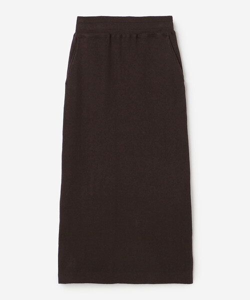 RYE TENDER(ライテンダー)の「RYE TENDER | コットンカシミア セミタイトスカート WOMEN(スカート・レディース・グレー/ブラック/ブラウン・0)」の5枚目の写真