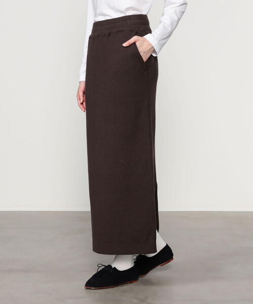 RYE TENDER(ライテンダー)の「RYE TENDER | コットンカシミア セミタイトスカート WOMEN(スカート・レディース・グレー/ブラック/ブラウン・0)」の16枚目の写真