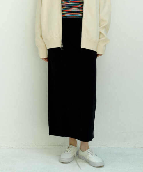 RYE TENDER(ライテンダー)の「RYE TENDER | コットンカシミア セミタイトスカート WOMEN(スカート・レディース・グレー/ブラック/ブラウン・0)」の18枚目の写真