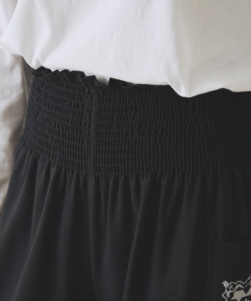 BEARDSLEY(ビアズリー)の「クロスステッチシャーリングパンツ《15 quinze》(その他パンツ・レディース・ブラック/チャコールグレー・FREE)」の22枚目の写真