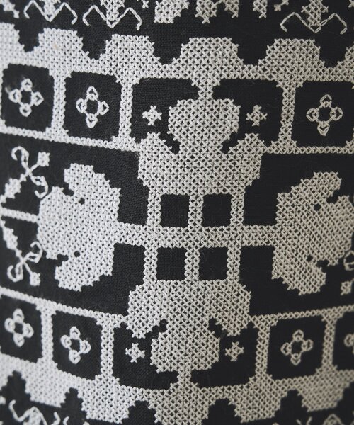 BEARDSLEY(ビアズリー)の「クロスステッチシャーリングパンツ《15 quinze》(その他パンツ・レディース・ブラック/チャコールグレー・FREE)」の21枚目の写真