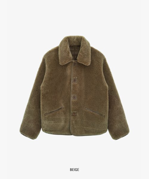 grove（グローブ）の「ブロンズシアリングジャンパー_BEIGE（ムートンコート・レディース・その他・FREE）」の5枚目の写真