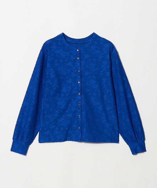 A DAY IN THE LIFE UNITED ARROWS(アデイインザライフユナイテッドアローズ)の「パフジャガード 2WAY カーディガン <A DAY IN THE LIFE>(カーディガン/ボレロ・レディース・オフホワイト/ブラック/コバルトブルー・FREE)」の3枚目の写真