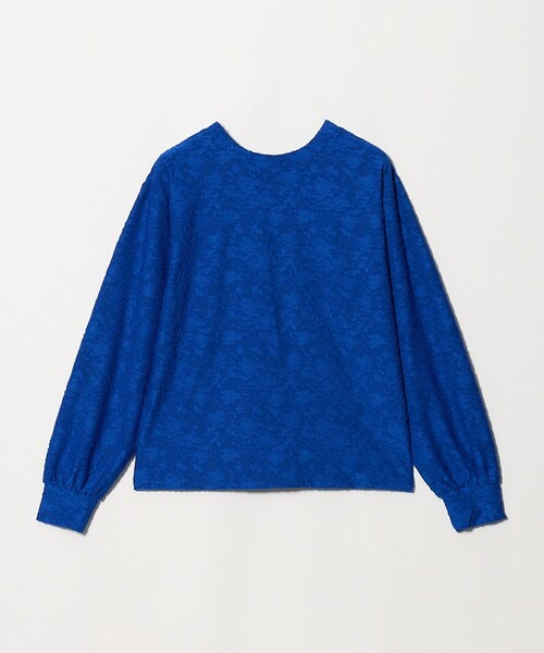 A DAY IN THE LIFE UNITED ARROWS(アデイインザライフユナイテッドアローズ)の「パフジャガード 2WAY カーディガン <A DAY IN THE LIFE>(カーディガン/ボレロ・レディース・オフホワイト/ブラック/コバルトブルー・FREE)」の4枚目の写真