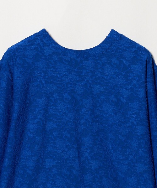 A DAY IN THE LIFE UNITED ARROWS(アデイインザライフユナイテッドアローズ)の「パフジャガード 2WAY カーディガン <A DAY IN THE LIFE>(カーディガン/ボレロ・レディース・オフホワイト/ブラック/コバルトブルー・FREE)」の6枚目の写真