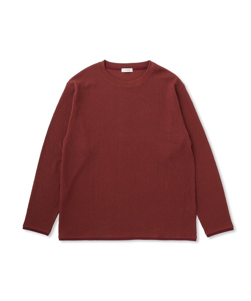 j.n.r.d(ジェー・エヌ・アール・ディー)の「楊柳フェイクレイヤードロングスリーブ(Tシャツ/カットソー・メンズ・ブラウン/ブラック・L/M/LL)」の2枚目の写真