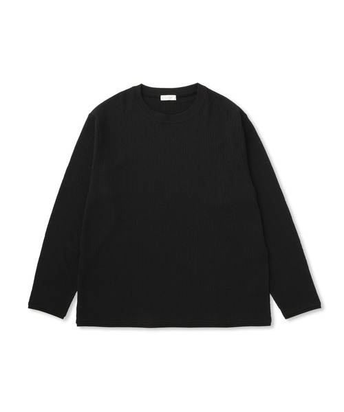 j.n.r.d(ジェー・エヌ・アール・ディー)の「楊柳フェイクレイヤードロングスリーブ(Tシャツ/カットソー・メンズ・ブラウン/ブラック・L/M/LL)」の1枚目の写真