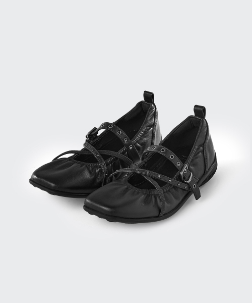 MUSINSA STANDARD WOMAN（ムシンサスタンダードウーマン）の「ウィメンズストラップメリージェーン[ブラック]（バレエシューズ・レディース・その他・23cm/23.5cm/24cm/24.5cm/25cm）」の4枚目の写真