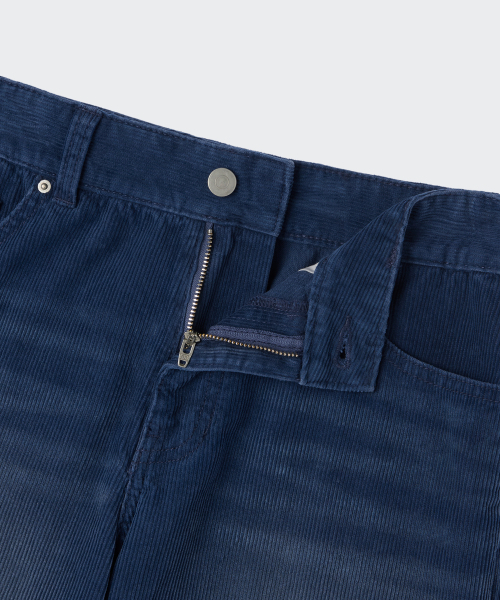 MUSINSA STANDARD WOMAN（ムシンサスタンダードウーマン）の「ウィメンズフェイデッド11Wコーデュロイワイドパンツ[ブルー]（その他パンツ・レディース・その他・30/29/28/27/26/25/24）」の3枚目の写真